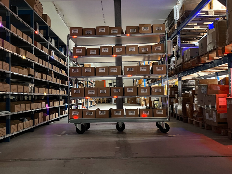 Auftragsbezogenes Nachfüllen mit unterschiedlichen Warenlagern